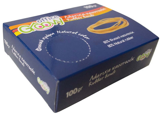 Groovy 064035 Gummibänder Verpackung mit Durchmesser 45mm Braun 100gr