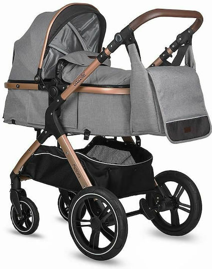 Coccolle Melora Adjustable 3 in 1 Baby Stroller Suitable for Newborn Moonlit Grey