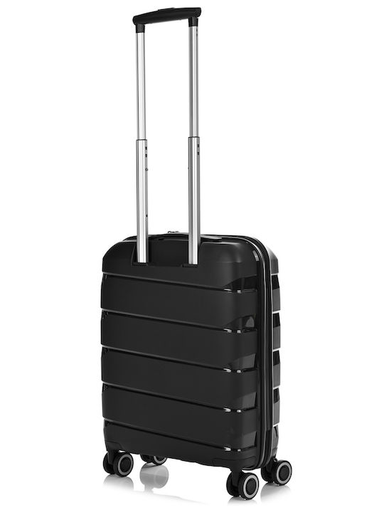 American Tourister Air Move Spinner Cabin Travel Suitcase Hard Black with 4 Wheels Height 55cm 139254-1041