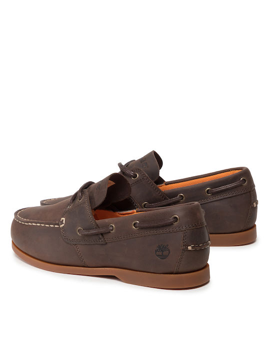 Cedar Leder Herren Mokassins in Braun Farbe A29YG