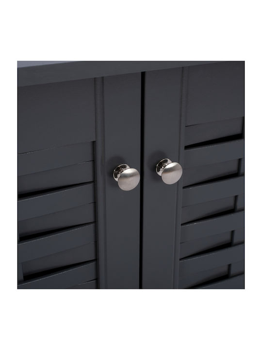 Suport pentru pantofi Cassiope cu 3 Rafturi Gri L77xW34xH67.5cm