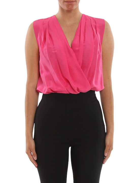 Wickel Frauen Bodysuit Fuchsie