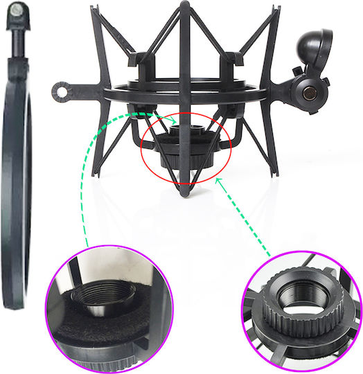 Next Pop Filter 155mm Microphone Socket