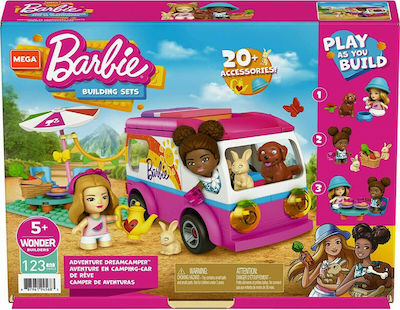 Mega Bloks Building Block Barbie Adventure Dreamcamper for 5+ years 130pcs