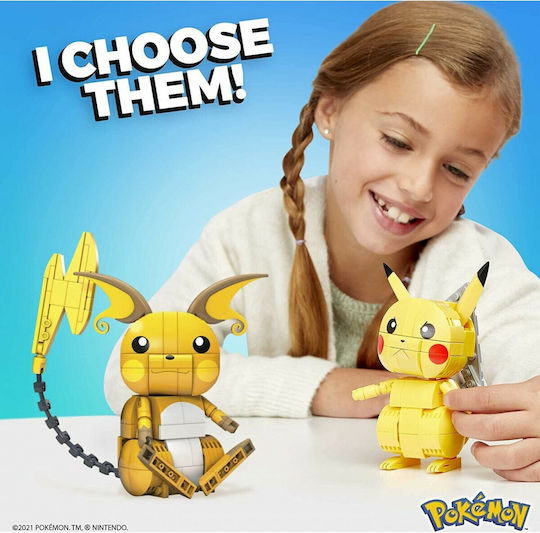 Mega Bloks Pokémon Pikachu Evolution Trio Bauklötze für 7+ Jahre 621 Stück