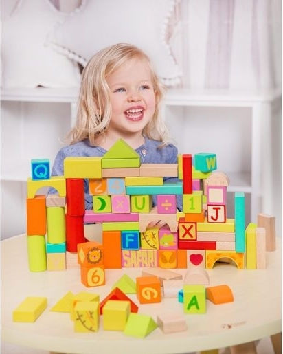Classic World Дървени Конструктори Multi Activity за 1+ Години 100 Бройки