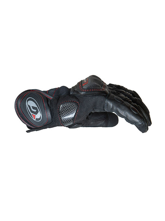 Garibaldi ST-Carbon Sommer Herren Motorradhandschuhe Leder Schwarz