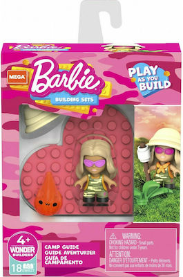 Mega Bloks Building Block Barbie Οδηγός Κατασκήνωσης for 4+ years 25pcs