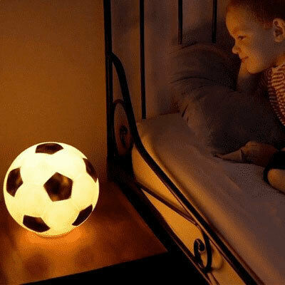 Egmont Led Kids Decorative Lamp Soccer Ball Black