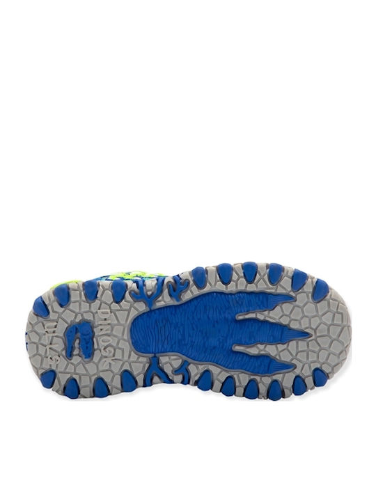 Shoe Sandals with Velcro & Lights Blue