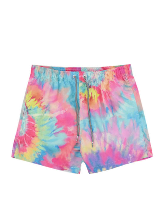 Spiral Tie Dye III Men's Swimwear Shorts Multicolour with Patterns