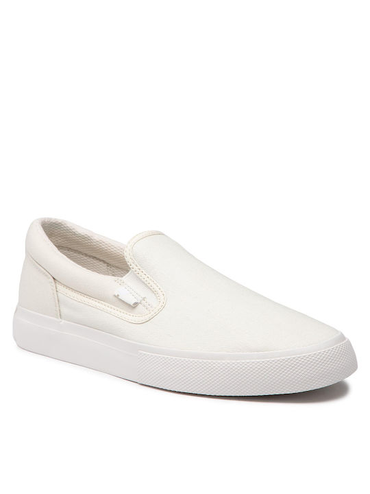 DC Men's Canvas Slip-Ons White