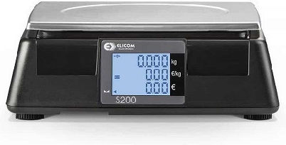 Elicom S300FM Ηλεκτρονική Ζυγαριά Λιανικής με Ικανότητα Ζύγισης 15kg και Ακρίβεια 5gr