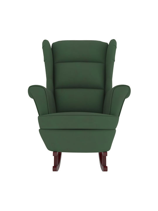 Schaukelstuhl Samt Dark Green 78x93x97cm