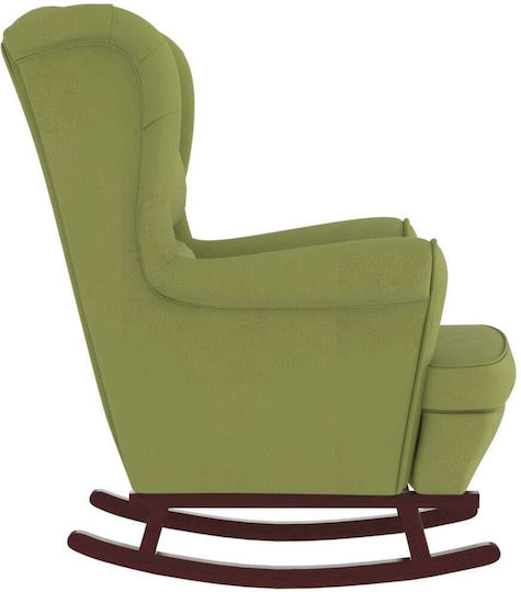 Fotoliu Balansoar Catifelat Verde deschis 78x93x97cm