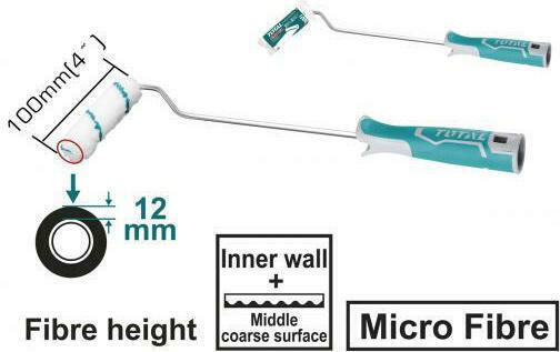 Total Paint Round Roller 6mm/10cm