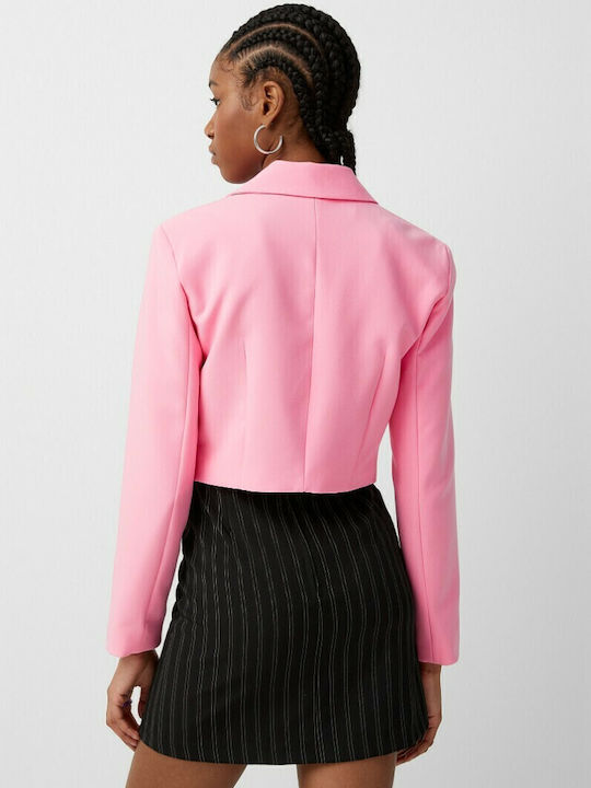 Only Yasmine Scurt Blazer pentru femei Încrucișat Sacou Roz Only Yasmine Scurt Blazer pentru femei Încrucișat Sacou Roz