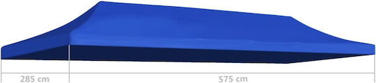 vidaXL Gazebo Cover Blue with PVC Coating 3x6m
