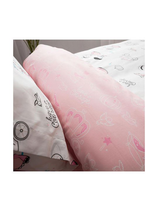 Vesta Home Sheet Set Single Cotton Kids Cindy White 170x260cm 3pcs