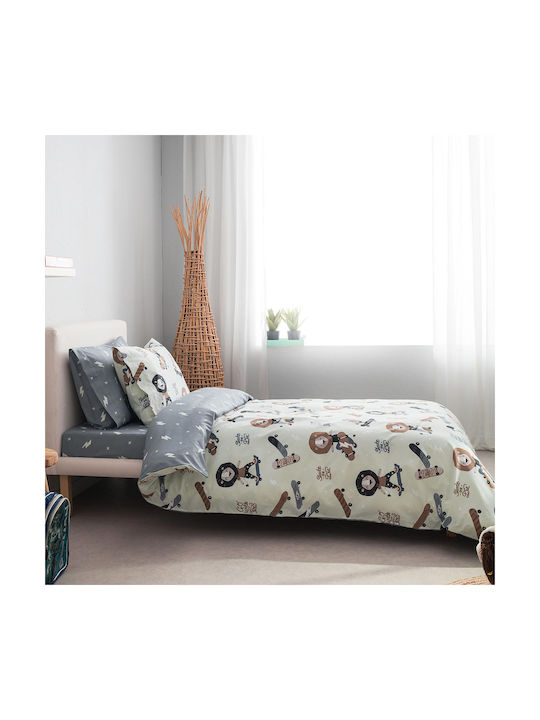 Vesta Home Kids Quilt Single Lion Beige 160x230cm
