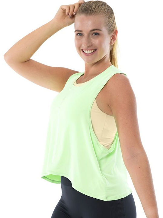 Splice Women's Blouse Sleeveless Green