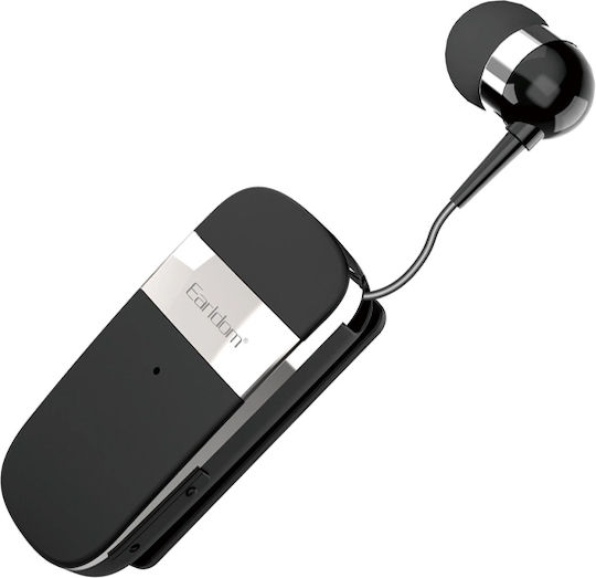 Earldom ΒΗ104 In-Ear Bluetooth-Freisprecheinrichtung Kopfhörer Revers Schwarz