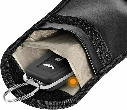 Leatherette Car Key Cover Case for 14cmx10cm Black