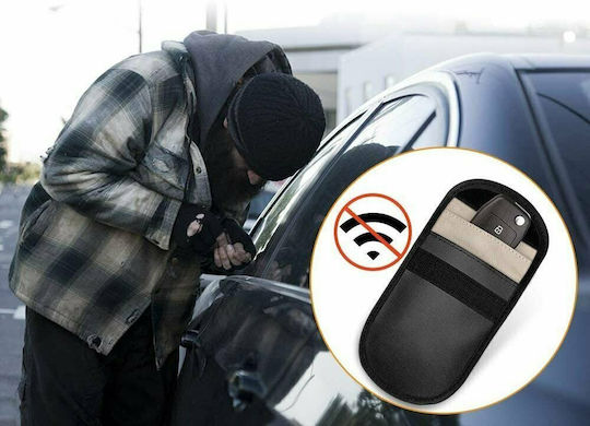 Leatherette Car Key Cover Case for 14cmx10cm Black