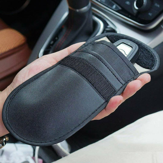 Leatherette Car Key Cover Case for 14cmx10cm Black