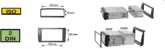 Phonocar Mounting Plate Frames 1 Din Universal