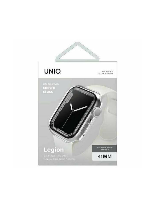 Uniq Legion Curved Πλαστική Θήκη σε Διάφανο χρώμα για το Apple Watch 41mm Uniq Legion Curved Πλαστική Θήκη σε Διάφανο χρώμα για το Apple Watch 41mm
