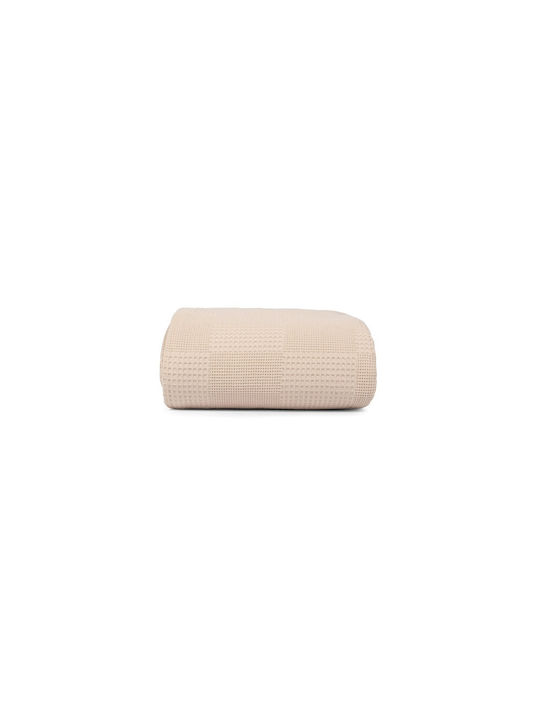 Mc Decor Κουβέρτα Πικέ Υπέρδιπλη 240x260εκ. Beige MCD.KKPY.BEIGE