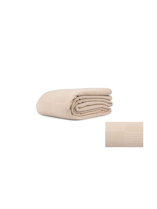 Mc Decor Κουβέρτα Πικέ Υπέρδιπλη 240x260εκ. Beige MCD.KKPY.BEIGE