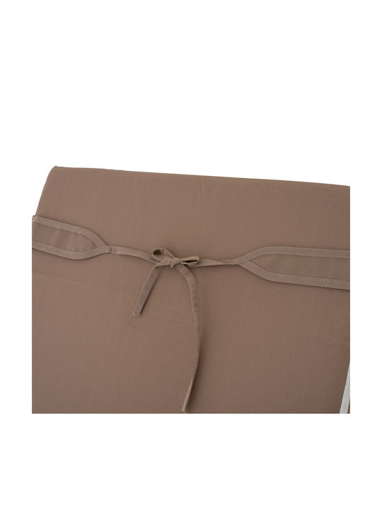 HomeMarkt Sunbed Cushion with Backrest Sifnos Mocha 117x78cm