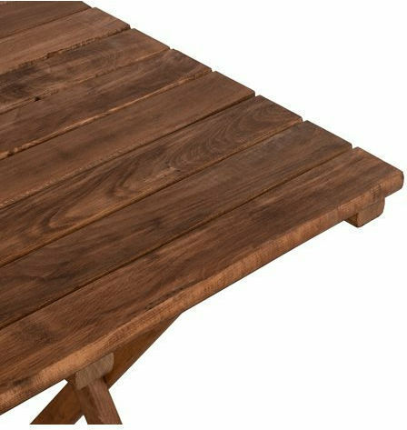 Wooden Masa pentru spații exterioare mici Pliabil Limnos Nuci 80x60x76buc