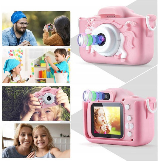 SPM X5 Children's Camera 20MP Unicorn Pink