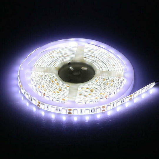 V-TAC Waterproof LED Strip 12V Cold White Light 5m Type SMD5050