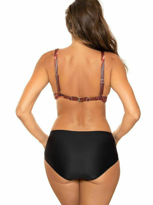 Marko Bikini Set Bra & Slip Bottom with Detachable Straps Orange