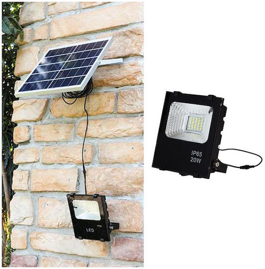 Timeless Tools Αδιάβροχος Слънчев LED Προβολέας 20W με Τηλεχειριστήριο IP65