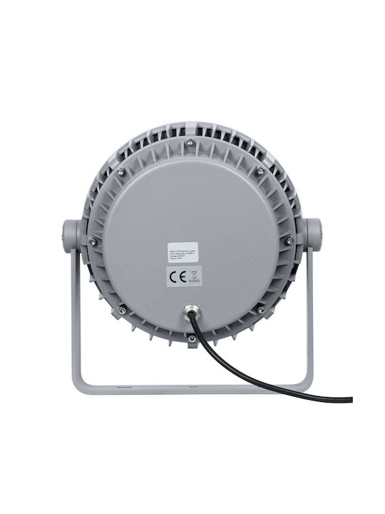 GloboStar Flood-Mena Außenstehlampe LED Wall Washer 24W mit Warmweißem Licht IP65 Silber