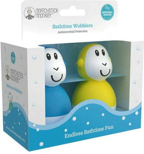 Matchstick Monkey Wobblers Παιχνίδι Μπάνιου Blue Yellow για 12+ Μηνών
