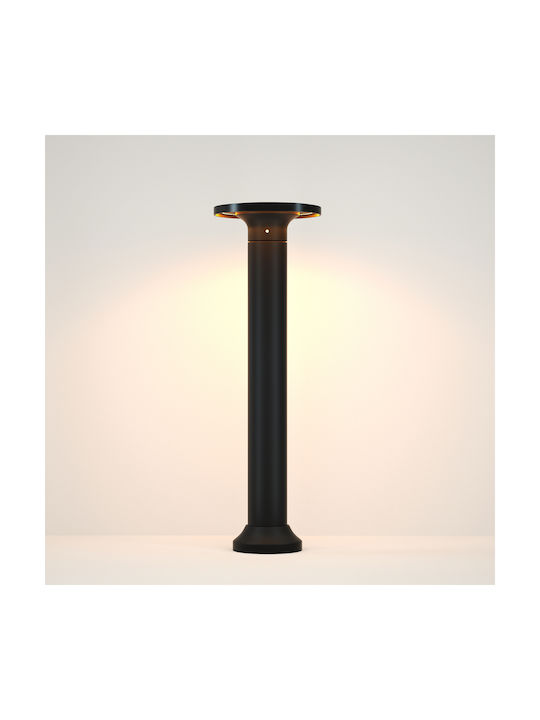 Inlight Geneva Φωτιστικό Κολωνάκι LED Εξωτερικού Χώρου 8W με Θερμό Λευκό Φως IP65 Μαύρο