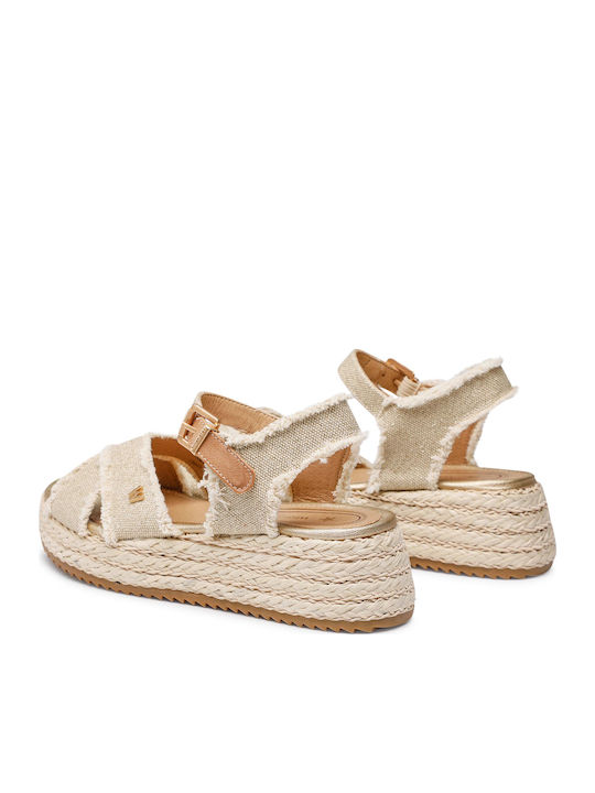 Kim Tex Platforme Dama Bej / Auriu
