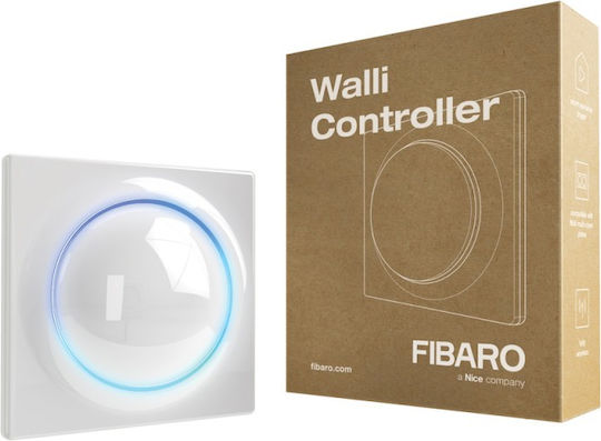 Fibaro Стенен Еднопосочен Стенен Прекъсвач с Бял Рамка