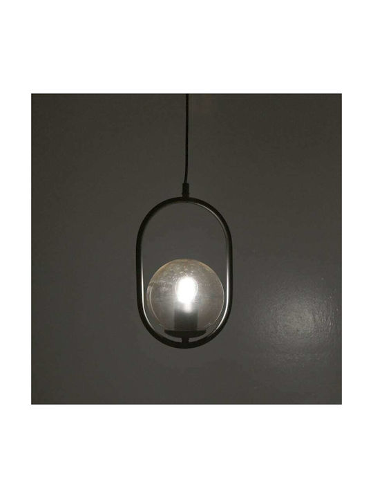 Click Pendant Light Black with Socket E27 19x15x33cm
