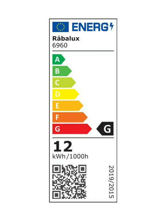 Rabalux Taneli Modern Kunststoff Deckenleuchte mit Integrierter LED 20Stück Weiß