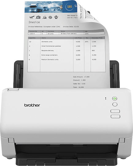 Brother ADS-4100 Sheetfed (Τροφοδότη χαρτιού) Scanner A4