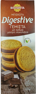 Βιολάντα Biscuiți Digestive Cu umplutură Ciocolată neagră 1buc 200gr