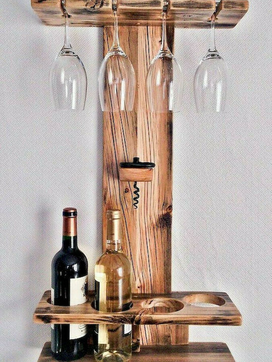 Garkost Creations Gardikiotis Επιτοίχια Μπουκαλοθήκη Ξύλινη Καφέ GSALB2 Garkost Creations Gardikiotis Επιτοίχια Μπουκαλοθήκη Ξύλινη Καφέ GSALB2