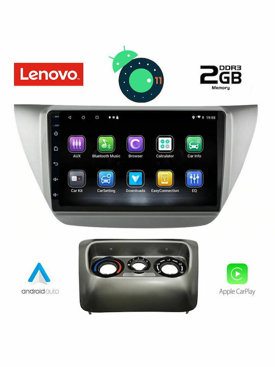 Lenovo Car-Audiosystem für Mitsubishi Lancer Audi A7 2000-2007 (Bluetooth/USB/AUX/WiFi/GPS/Apple-Carplay) mit Touchscreen 9"